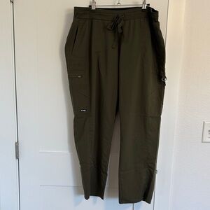 Grey's Anatomy Women’s  Dark Green Cargo Scrubs